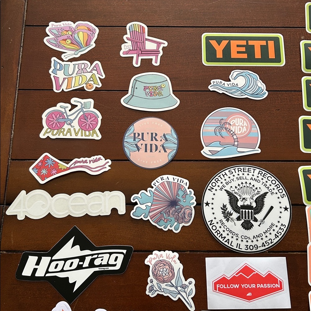 Yeti Vibrant Sticker Set - Picture 3 of 5